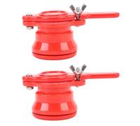 LDAUYZLING 2 pièces Robinet d'extraction de Miel en Plastique sûr Anti-Fuite pour équipement apicole (Rouge)