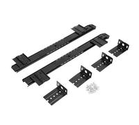 LDAUYZLING 2 pièces support de glissière de clavier de bureau d'ordinateur en acier laminé à froid épaissi (Noire)