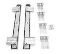 LDAUYZLING 2 pièces support de glissière de clavier de bureau d'ordinateur en acier laminé à froid épaissi (Blanche)