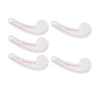 LDAUYZLING 5 pièces règles de courbe de couture multifonctionnelles claires règle de fabrication de motifs de courbe de haute précision pour le dessin projet de couture artisanal