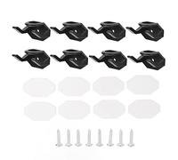 LDAUYZLING 8 Pack Adhesive Hat Hooks for Wall Strong Hold Minimalist Simple Installation Cap Rack