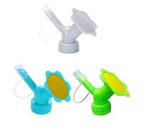 LDAUYZLING Arroseur de bouchon de bouteille 2 en 1, bec d'arrosage à double bouteille, buse d'arrosage à double extrémité, buse d'arrosage pour bonsaï, pour semis d'intérieur, (Verte)