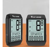 LDAUYZLING Compteur de vitesse multifonction en 5 langues pour vélo, compteur de vitesse plein écran rétroéclairé, chronomètre (filaire)