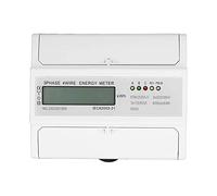 LDAUYZLING compteur d'énergie électrique 3 phases 4 fils LCD testeur d'électricité DIN Rail courant tension compteur de puissance 3x220 V/380 V