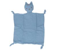 LDAUYZLING Couverture douillette, doudou, poupée de chat de dessin animé, couverture de sécurité, pour enfants neutres, bébés (bleu marine)