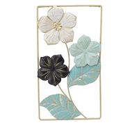 LDAUYZLING Décoration murale pour fond TV - Pendentif mural en métal de style nordique - Fleur décorative pour salon