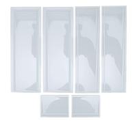 LDAUYZLING Domino boîte de rangement moule Silicone sûr réutilisable Durable Domino étui support moule pour bricolage