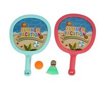 LDAUYZLING ensemble de raquettes de badminton pour enfants jeux de jouets de plage en plein air avec 2 raquettes balle pour enfants