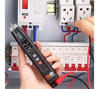 LDAUYZLING HABOTEST HT122 Multimètre numérique type stylo multimètre à main intelligent Écran LCD True RMS 4000 comptes Compteur NCV Voltmètre Testeur de stylo