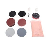 LDAUYZLING Kit de polissage de verre de voiture 32 pièces pour pare-brise de voiture, essuie-glace, verre, fenêtre de table