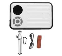 LDAUYZLING LED lampe de Camping multifonctionnelle Type C charge lumière de remplissage ambiante pour la diffusion en direct (Noir et blanc)