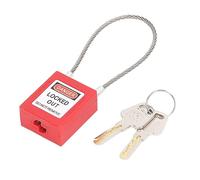 LDAUYZLING Lock-out Tagout Lock Câble de verrouillage en acier inoxydable Cadenas de verrouillage de sécurité avec 2 clés