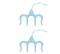 LDAUYZLING Lot de 2 clips de fixation en métal pour partitions musiciennes, cadeau d'anniversaire, clip de livre (bleu)