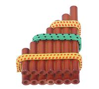 LDAUYZLING Maison de Poupées Flûte de Pan de Bambou Maison de Poupées Miniature Instrument de Musique Jouet Décoratif pour Meubles