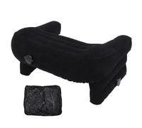 LDAUYZLING Oreiller de Lecture Gonflable Hauteur réglable Oreiller de Bureau Pliable Confortable pour Le Travail d'écriture de Jeu (Noire)