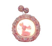 LDAUYZLING veilleuse ornements mignon faon filles décoration de bureau pour vacances anniversaires cadeaux décoration de la maison (1098-7B Lampe étoile hortensia rose)