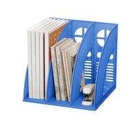 LdawyDE Porte Revue Bureau, 3 Compartiments Porte Revue A4, Trieur Vertical Rangement pour Documents, Catalogues & Magazines pour Maison Bureau