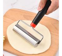 LdawyDE Rouleau à Pâtisserie, Rouleau Patisserie en Acier Inoxydable Rouleaux à Pâtisserie Avec manche Cuisson pour étaler la Pâte à Pizza Biscuits Fondant (11.6 cm)