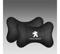 LDBKFD 2 Pièces D'appuie Tête Voiture pour Peugeot 208 II 2023-, Coussins Nuque Coussin Travel Pillow Amovible Voiture Oreillers Cou,Black- 2*headrests