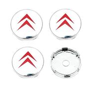 LDBKFD 4 Pièces 60MM Cache-Moyeu pour Citroen C1 C2 C3 C4 C5, Enjoliveurs de Moyeu de Voiture Enjoliveurs Centre de Roue,F