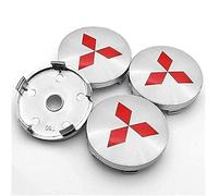 LDBKFD 4 Pièces 60MM Cache-Moyeu pour Mitsubishi Outlander Lancer Ex ASX Pajero Sport L200, Enjoliveurs de Moyeu de Voiture Enjoliveurs Centre de Roue,E
