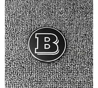 LDBKFD 4 Pièces Autocollant Moyeu Voiture pour Smart Brabus, Couverture Capuchon Moyeu Roue Voiture Capuchons Garniture Autocollants,A- 65mm