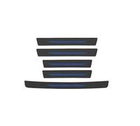 LDBKFD 5 Pièces Protection Seuil Porte Voiture pour Ford Kuga 3 III St-Line Vignale 2019-2024, Fibre Carbone Plinthes Autocollant Protection Seuil,C