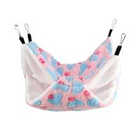 Ldbuejiaja Abri pour rongeurs, hamac, lit en peluche pour accessoires de cage, abri sûr pour animaux de compagnie