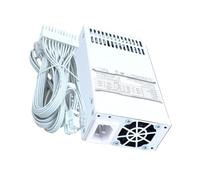 Ldbuejiaja Bloc d'alimentation 1U à module complet de 400 W avec réduction intelligente du bruit et gestion facile des câbles, bloc d'alimentation blanc peu encombrant