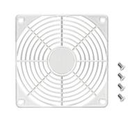 Ldbuejiaja Boîtier d'ordinateur de 12 cm, protection du ventilateur, couvercle en plastique ABS pour plus de sécurité et installation facile, couvercle de ventilateur blanc pour une installation