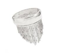 Ldbuejiaja Bracelet jonc moderne en métal avec pompons suspendus, bracelet réglable en alliage pour les occasions décontractées ou formelles, bijou de main élégant, taille unique, comme décrit