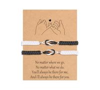 Ldbuejiaja Bracelet tressé avec nœud d'amour pour couple, cadeau romantique, bijoux faits à la main, bracelets assortis, accessoires, bracelet d'amour, Einheitsgröße, comme décrit