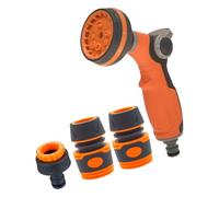 Ldbuejiaja Buse de tuyau d'arrosage multifonction pour nettoyage, arrosage, pulvérisateur à main, robuste, avec connecteur, buse de jardin