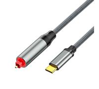 Ldbuejiaja Câble convertisseur USB vers numérique rapide de 1,5 m avec boîtier en alliage pour une meilleure qualité musicale, câble audio USB plaqué or