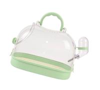 Ldbuejiaja Cage ventilée pour petits animaux avec flux d'air supérieur, vision claire, bouteille d'eau pour surveillance des animaux de compagnie, excursions en plein air, cage de voyage pour hamster