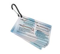 Ldbuejiaja Cartes d'instructions pour nœuds de pêche avec 12 techniques illustrées pour la pêche en eau salée et en eau douce. Utilisez les méthodes de pêche et les cartes d'instructions (français non