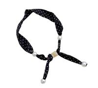 Ldbuejiaja Chaîne silencieuse réversible avec perles de copie, polyester doux, complément tendance pour femme, transformation rapide de mode, paillettes, silencieux avec perles de copie, Einheitsgröße