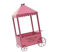 Ldbuejiaja Chariot de jardin décoratif en fer avec plusieurs roues pour un transport sans effort dans le jardin ou dans les serres. Jardinière à roulettes en métal pour l'extérieur