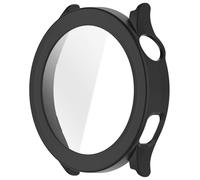 Ldbuejiaja Coque rigide et verre trempé, accès facile aux boutons, coque de protection sûre et très fine pour la montre, défenseur transparent pour ma montre