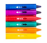 Ldbuejiaja Crayon de couleur lavable pour tout-petits, 6 couleurs, facile à saisir, avec porte-stylo pour enfants de 3 ans, gribouillage, art, dessin et coloriage, salle de bain pour enfants