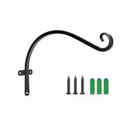 Ldbuejiaja Crochet de suspension mural oiseau jardins fleuris panier pot support support vent support mural jardin extérieur construction massive fer main main fer