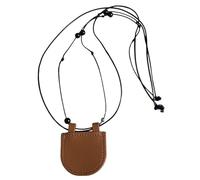 Ldbuejiaja Élégant Portefeuille en cuir robuste pour écouteurs et porte-monnaie Design pratique pour sac de commodité quotidien Utilisation sac de voyage confortable, marron, Taille unique