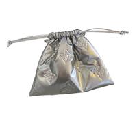 Ldbuejiaja Élégant sac en PU décoré avec un nœud et cordon de serrage, beau grand sac en PU avec nœud et fermeture à cordon pour étudiants, taille unique, comme décrit
