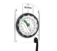 Ldbuejiaja Essentiel de camping clair avec boussole directionnelle intégrée et outil de mesure pour les amateurs de plein air avec aiguille magnétique