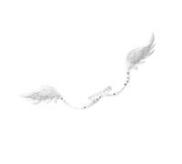 Ldbuejiaja Et le collier robuste avec ailes d'ange confère à n'importe quelle tenue élégante un charme mystérieux. Collier tendance comme accessoire de mode
