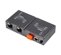 Ldbuejiaja Extendeur XLR 6,5 mm de musique vers Ethernet avec isolation phonique pour appareils professionnels RJ45 Cat5/Cat6 Ethernet Extender Sound Net Elongator