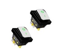Ldbuejiaja Interrupteur à bascule marine 30 A marche/arrêt Lumière LED 4 broches 2 positions Interrupteur à bascule étanche pour bateaux marins