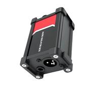 Ldbuejiaja Kanal XLR-6 Boîte d'isolation acoustique TRS 35 mm avec connecteurs plaqués or, systèmes de réduction du bruit, boîte professionnelle pour éliminer les bruits de bourdonnement
