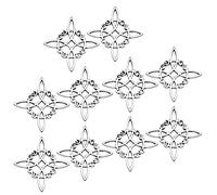 Ldbuejiaja Lot de 10 pendentifs en forme de nœud celtique creux, pendentifs en forme de nœud irlandais antique, accessoires de fabrication de bijoux pour bracelets, colliers, travaux manuels, kit
