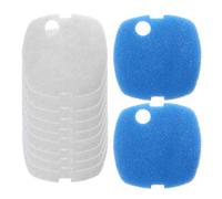 Ldbuejiaja Lot de 10 poissons d'emballage pour bidon de réservoir, éponge filtrante de rechange pour filtre mécanique et biologique, avec coupe d'aquarium à la taille
